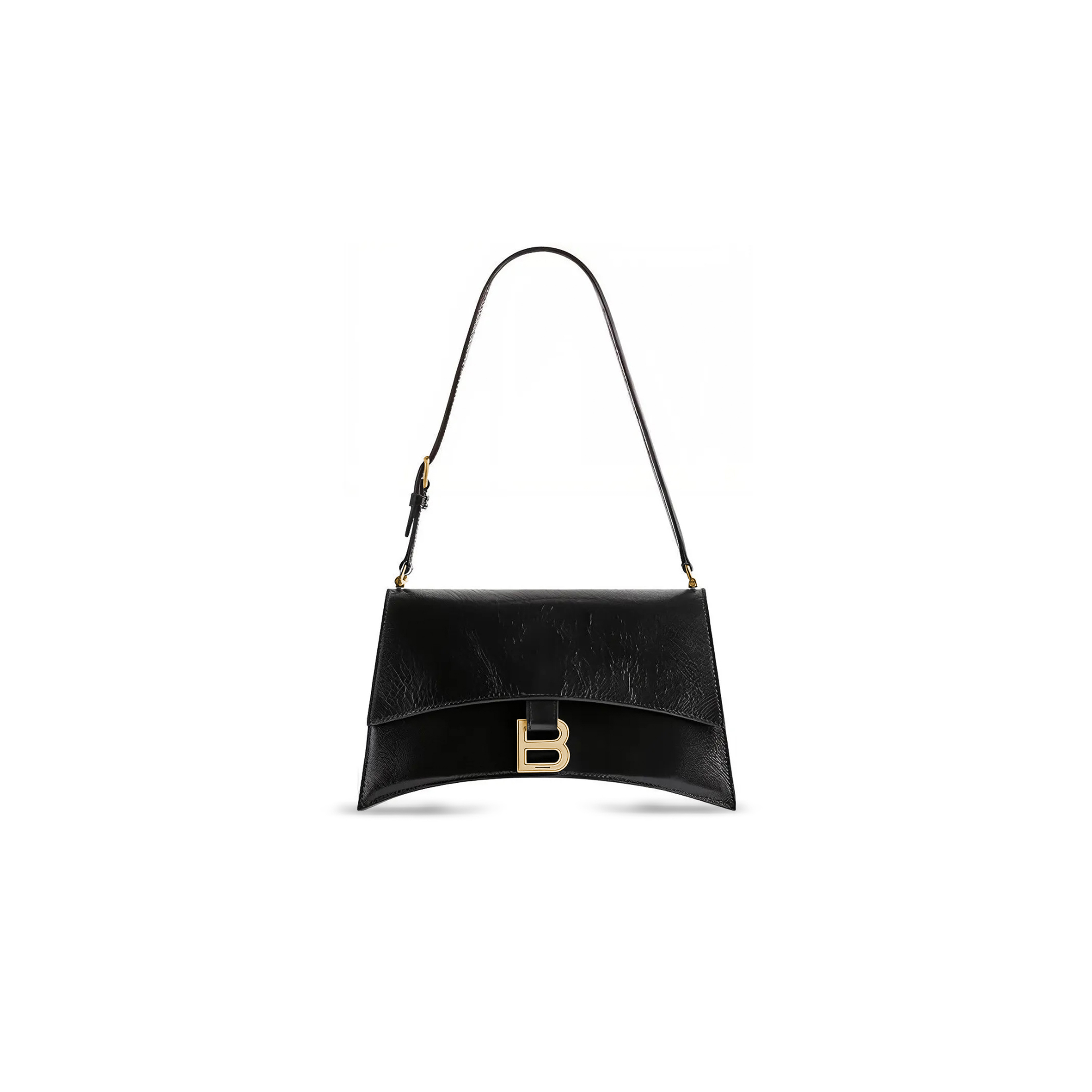 BALENCIAGA WOMEN'S CRUSH BAG IN SMALL BLACK 7657342AAR31000 (24.8*14.9*8.8cm)